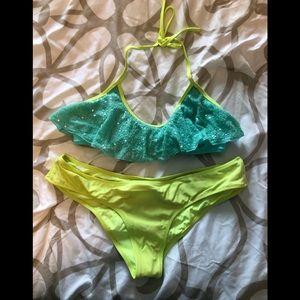 Victorias Secret Ruffle top bikini